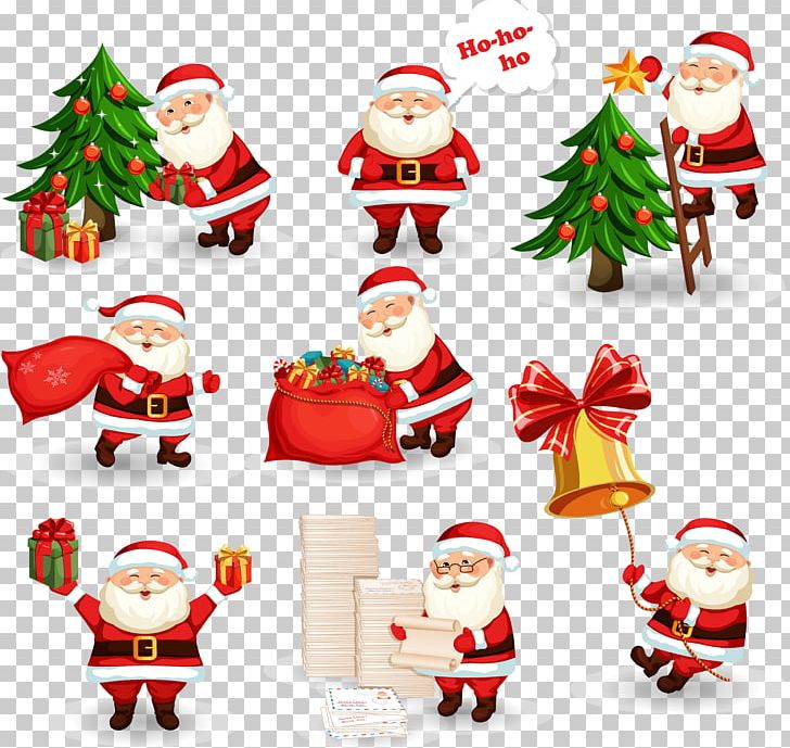 Santa Claus Christmas Gift Illustration PNG, Clipart, Cartoon, Character, Christmas, Christmas Card, Christmas Decoration Free PNG Download