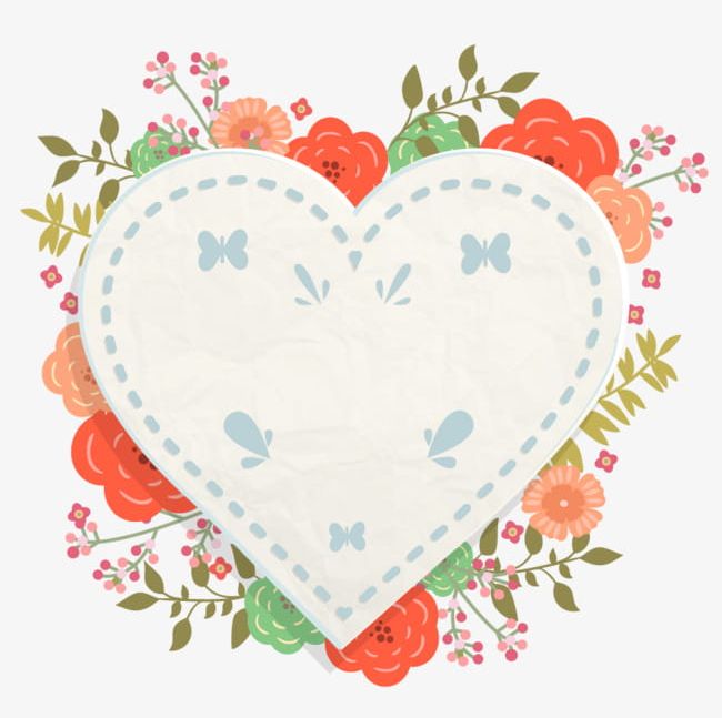 Cartoon Flower Heart-shaped Border PNG, Clipart, Border, Border Clipart, Borders, Cartoon, Cartoon Border Free PNG Download