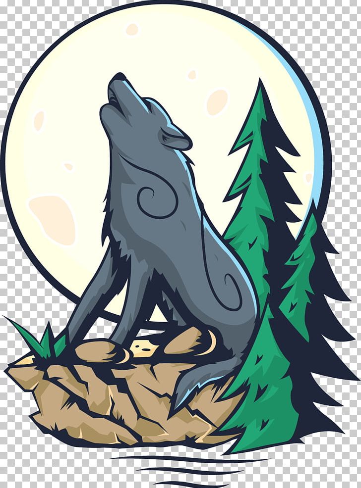 Gray Wolf Illustration PNG, Clipart, Animal, Art, Blue S, Blue Sky, Carnivoran Free PNG Download