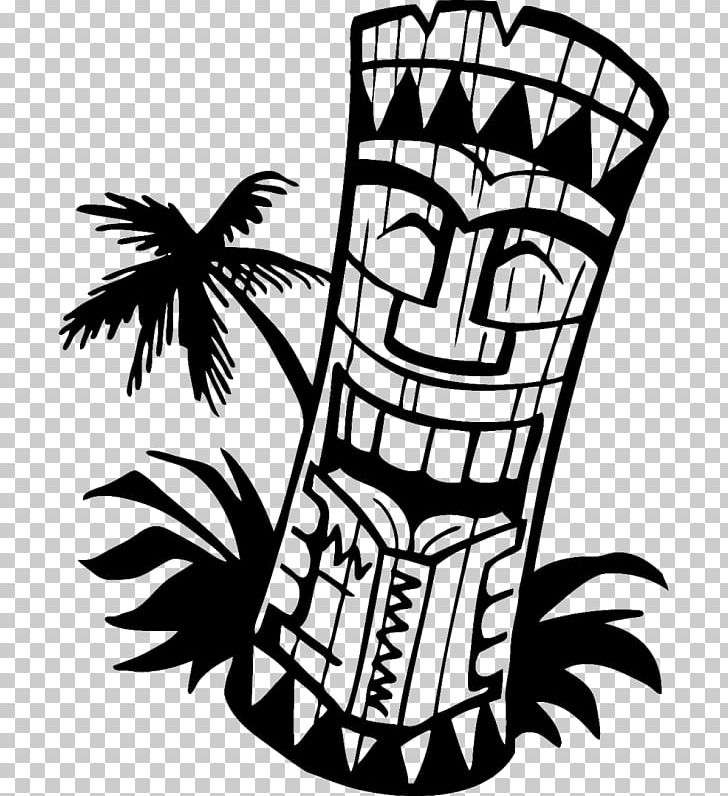 Hawaiian Language Tiki Open PNG, Clipart, Artwork, Black And White, Cuisine Of Hawaii, Fictional Character, Flower Free PNG Download