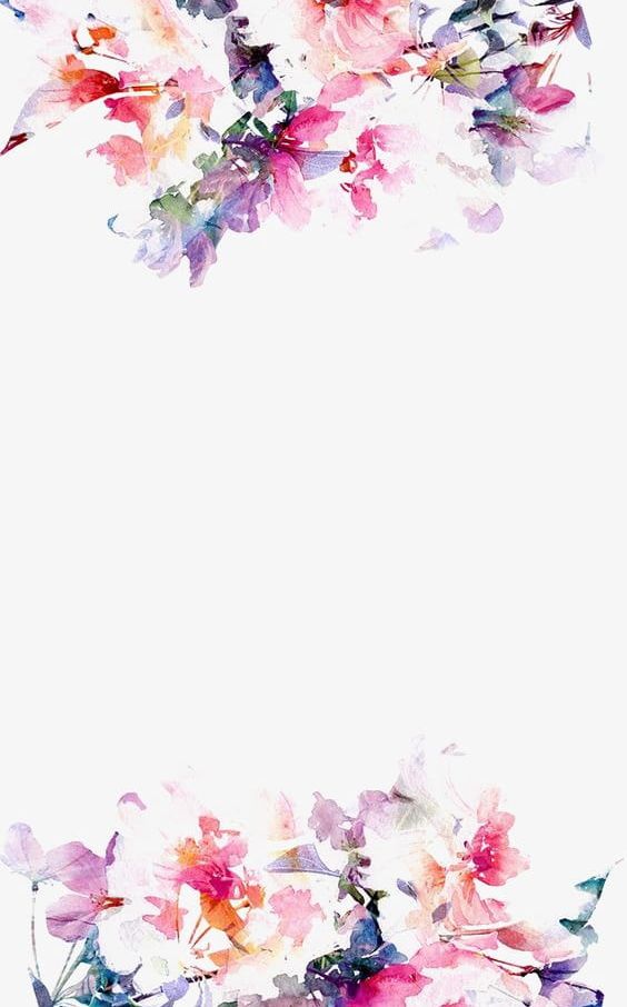 Watercolor Flowers Border PNG, Clipart, Beautiful, Border Clipart, Color, Flowers Clipart, Hand Free PNG Download