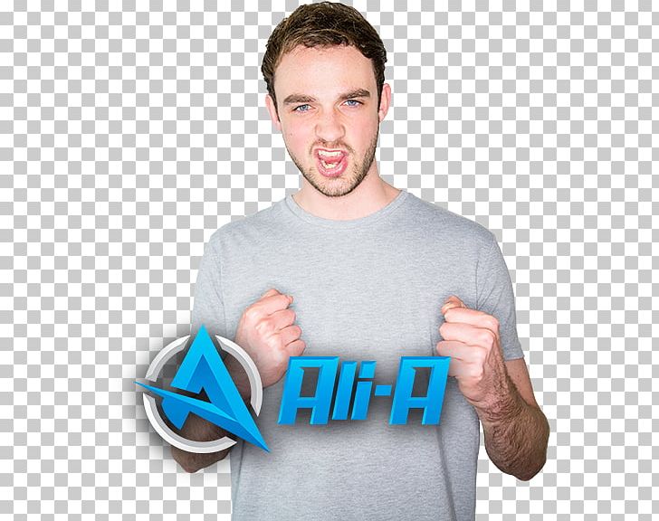 Ali-A T-shirt YouTube Fortnite Call Of Duty PNG, Clipart, Ali, Alia, Arm, A T, Blue Free PNG Download