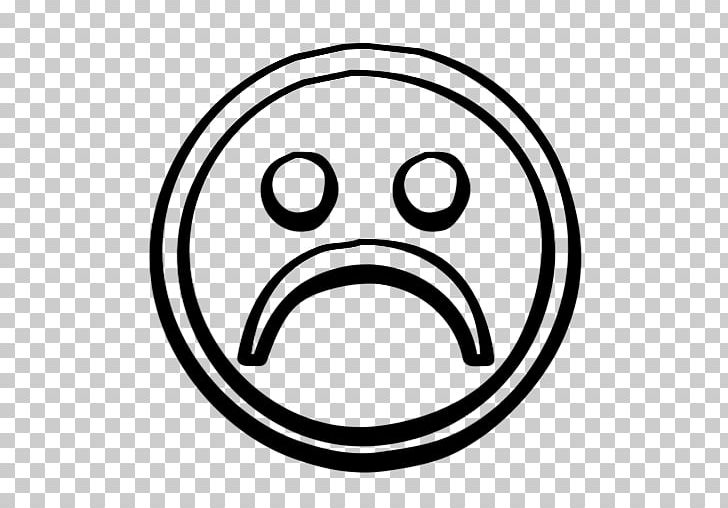 Smiley Sadness Computer Icons Emoticon Face PNG, Clipart, Area, Black And White, Circle, Computer Icons, Crying Free PNG Download