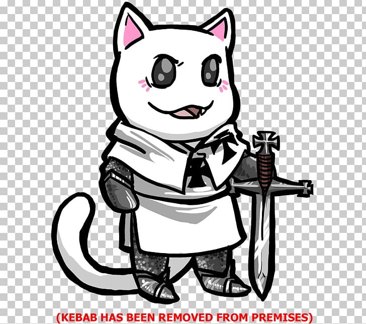 Drawing Knight Кот Рыцарь Art PNG, Clipart, 4chan, Art, Artwork, Black And White, Carnivoran Free PNG Download