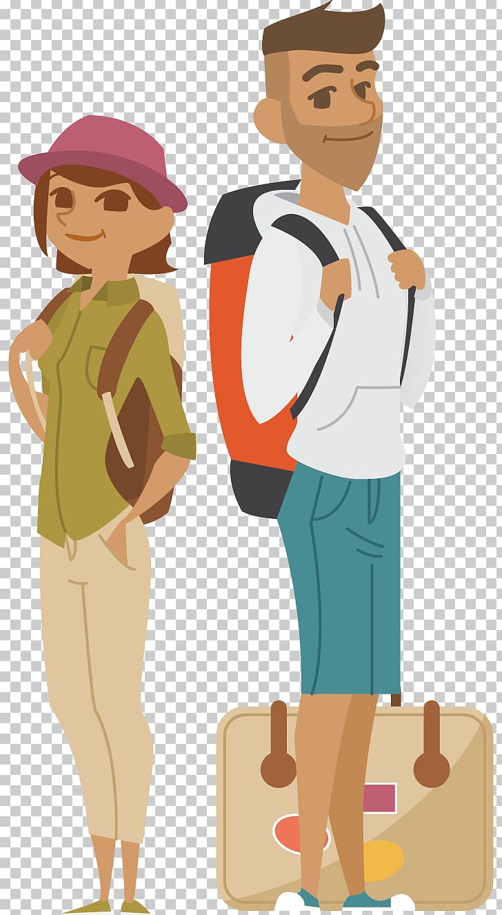 Tourism Travel Illustration PNG, Clipart, Backpack, Boy, Child, Conversation, Couple Free PNG Download
