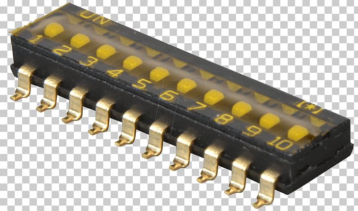 Electronic Component DIP Switch Electrical Switches Surface-mount Technology Electronics PNG, Clipart, Circuit Component, Electrical Connector, Electrical Switches, Electricity, Electronic Free PNG Download