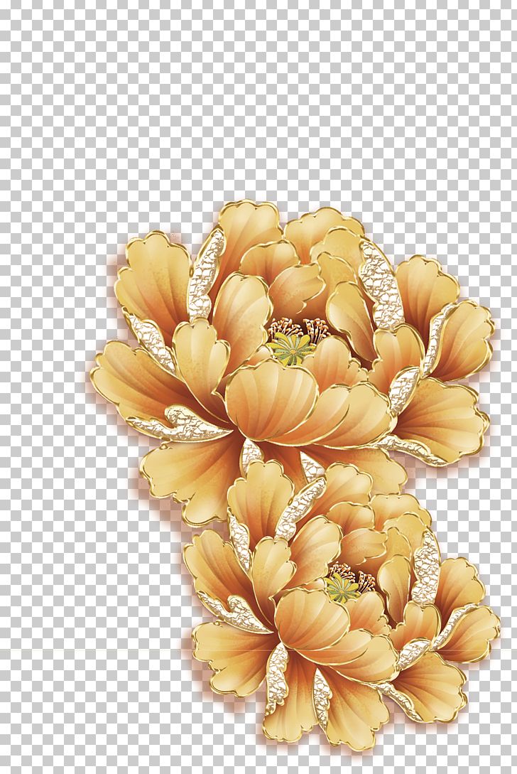 Moutan Peony Gold PNG, Clipart, Chinese, Chinese Style, Chrysanths, Cut Flowers, Download Free PNG Download