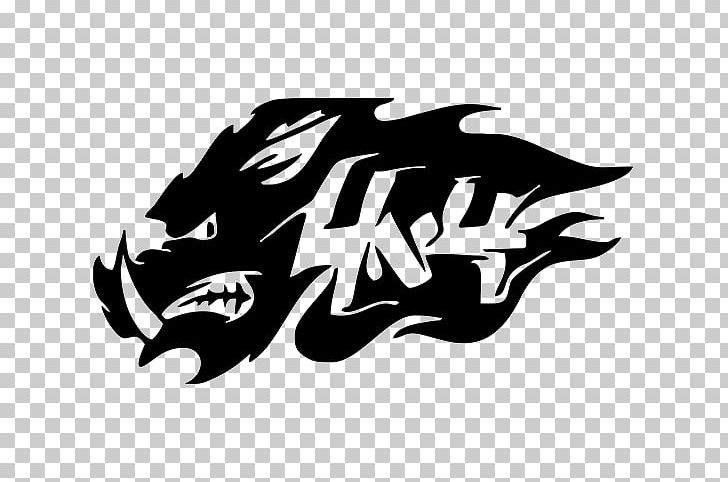 Wild Boar Decal Sticker Boar Hunting Paper PNG, Clipart, Automotive Design, Black, Black And White, Boar, Brand Free PNG Download
