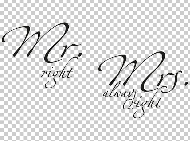 Wall Decal Mr. Mrs. Woman Sticker PNG, Clipart, Area, Black And White, Brand, Calligraphy, Finger Free PNG Download