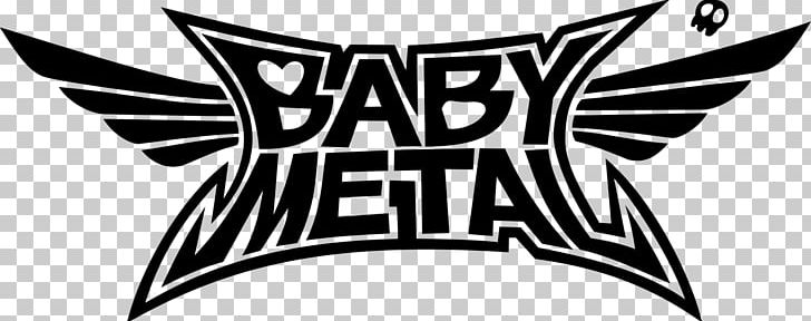 BABYMETAL Logo Decal Live At Budokan: Black Night Distortion PNG, Clipart, Baby, Black, Black And White, Brand, Decal Free PNG Download