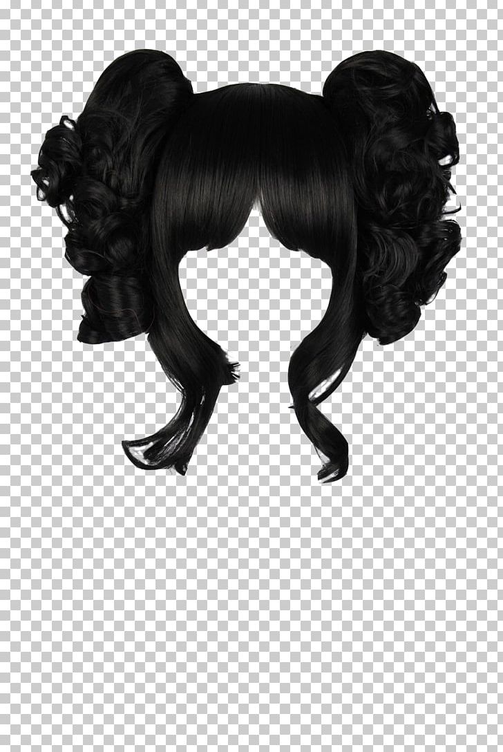 Lolita Fashion Lace Wig Cosplay Pigtail PNG, Clipart, Art, Artificial Hair Integrations, Bangs, Black, Black And White Free PNG Download