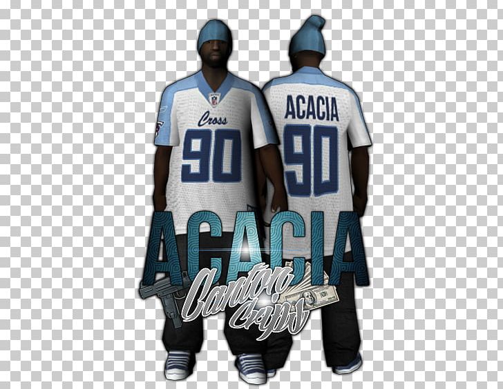 Grand Theft Auto: San Andreas San Andreas Multiplayer Mod High Poly PNG, Clipart, Blue, Brand, Clothing, Crips, Football Equipment And Supplies Free PNG Download