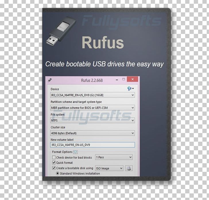 Rufus USB Flash Drives Booting Live USB Installation PNG, Clipart, Boot Disk, Booting, Computer Program, Computer Software, Disk Formatting Free PNG Download