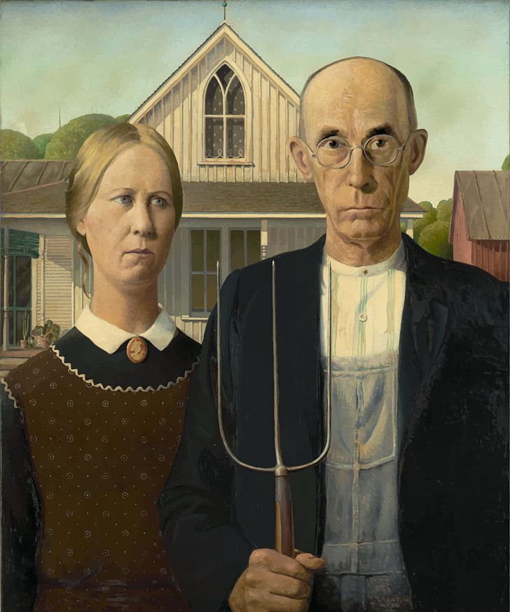 Grant Wood Art Institute Of Chicago American Gothic House Royal Academy Of Arts PNG, Clipart, 1930s, American Gothic, American Gothic Cliparts, American Gothic House, Archdeacon Free PNG Download