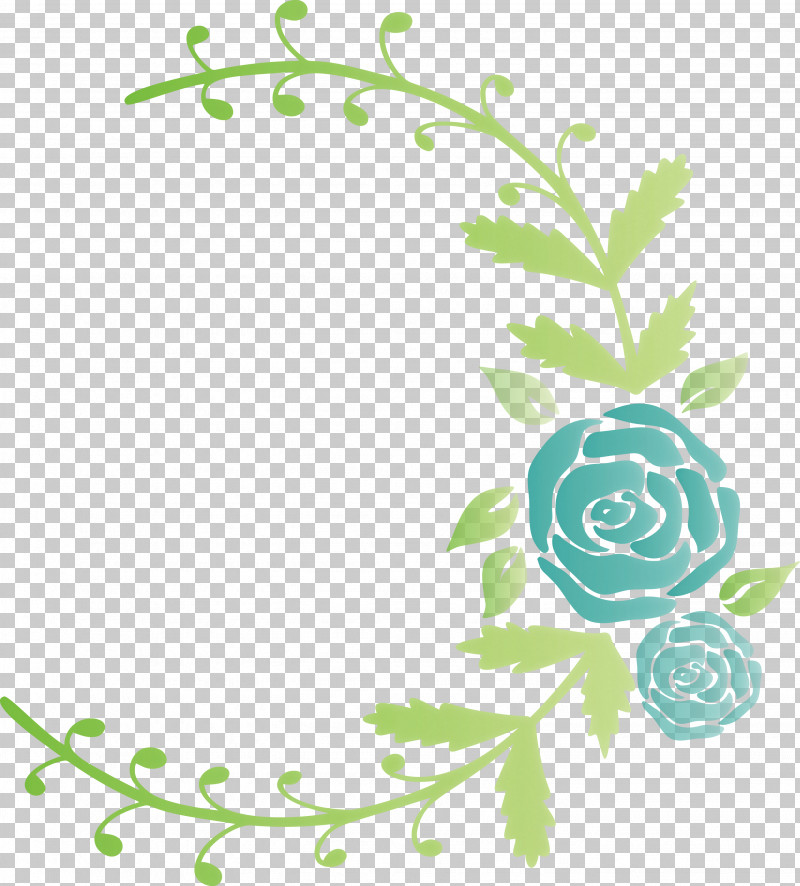 Rose Frame Flower Frame Wedding Frame PNG, Clipart, Flower, Flower Frame, Green, Leaf, Pedicel Free PNG Download