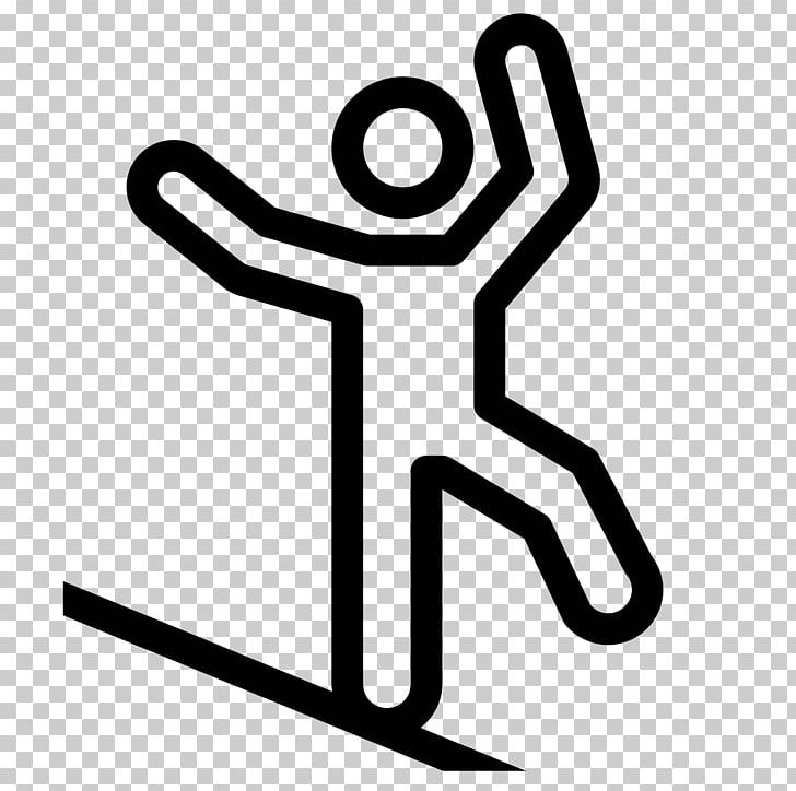 Tightrope Walking Computer Icons PNG, Clipart, Angle, Area, Black And White, Computer Icons, Corda Fluixa Free PNG Download