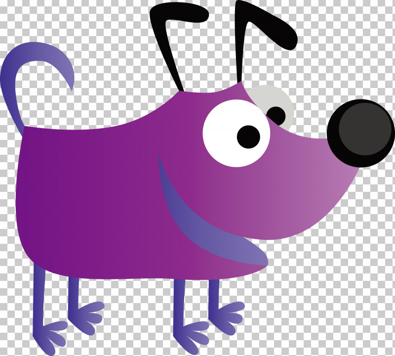 Purple Cartoon Violet Snout Animation PNG, Clipart, Animation, Cartoon, Cute Cartoon Dog, Purple, Snout Free PNG Download