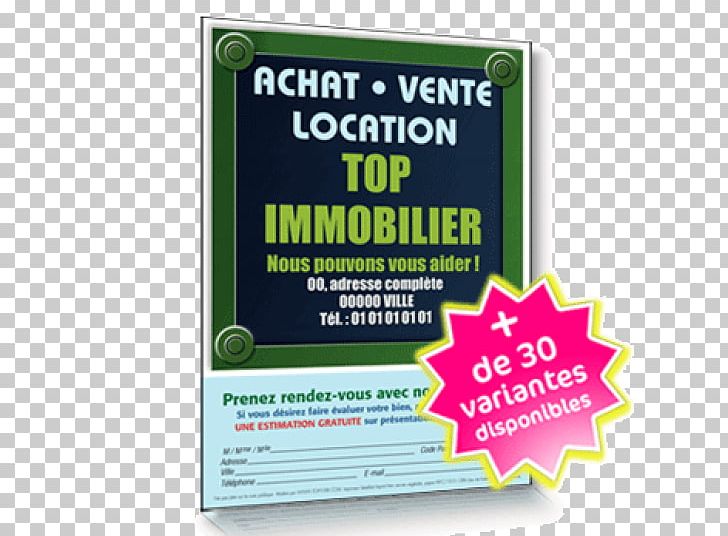 Flyer Real Estate Printing Advertising Vente Immobilière PNG, Clipart, Advertising, Brand, Coupon, Flyer, Goods Free PNG Download