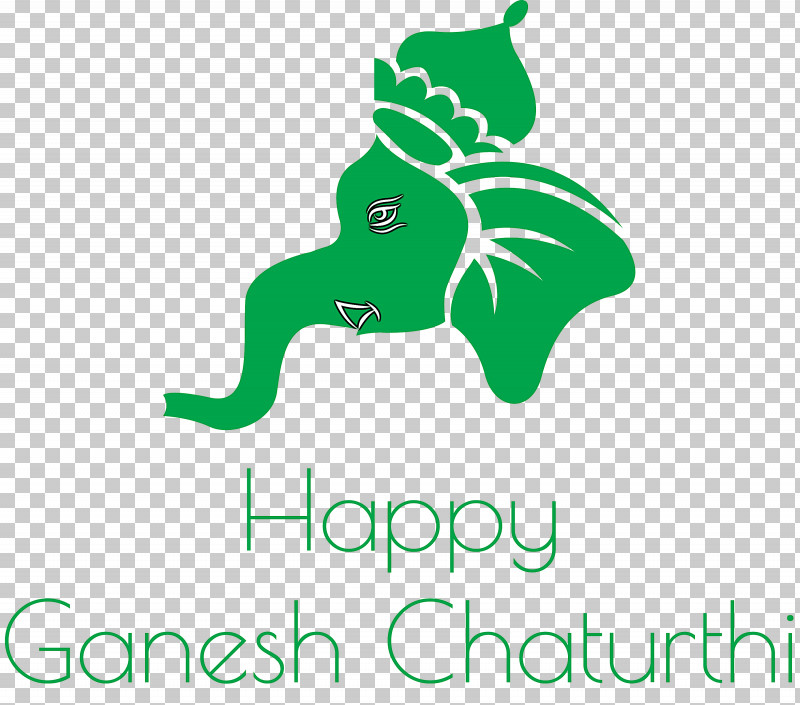 Ganesh Chaturthi Ganesh PNG, Clipart, Ganesh, Ganesh Chaturthi, Green, Leaf, Logo Free PNG Download