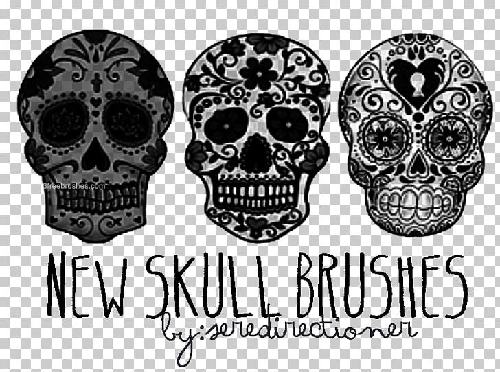 Skull Calavera Flower Day Of The Dead PNG, Clipart, Art, Bone, Brand, Brush, Calavera Free PNG Download