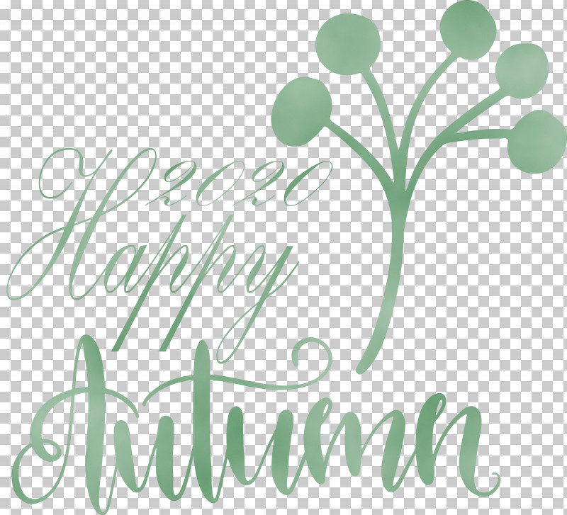 Floral Design PNG, Clipart, Floral Design, Green, Happy Autumn, Happy Fall, Logo Free PNG Download