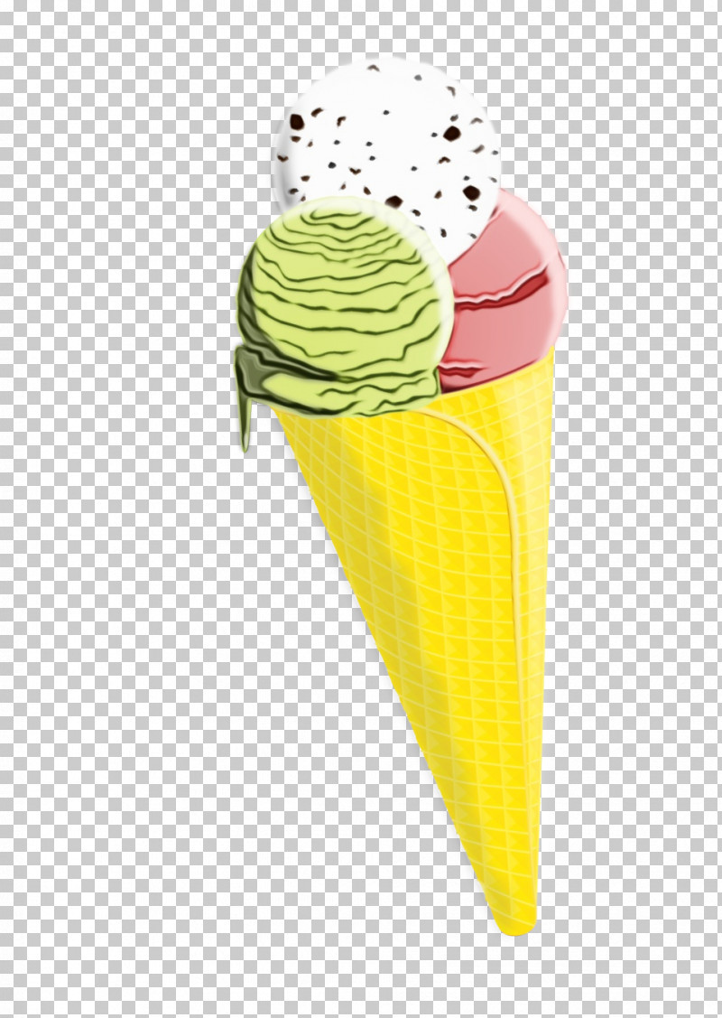 Ice Cream Cone Cone PNG, Clipart, Cone, Ice Cream Cone, Paint, Watercolor, Wet Ink Free PNG Download