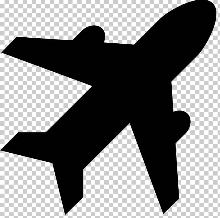 Computer Icons Airport Airplane PNG, Clipart, Aircraft, Airplane, Airport, Angle, Black And White Free PNG Download