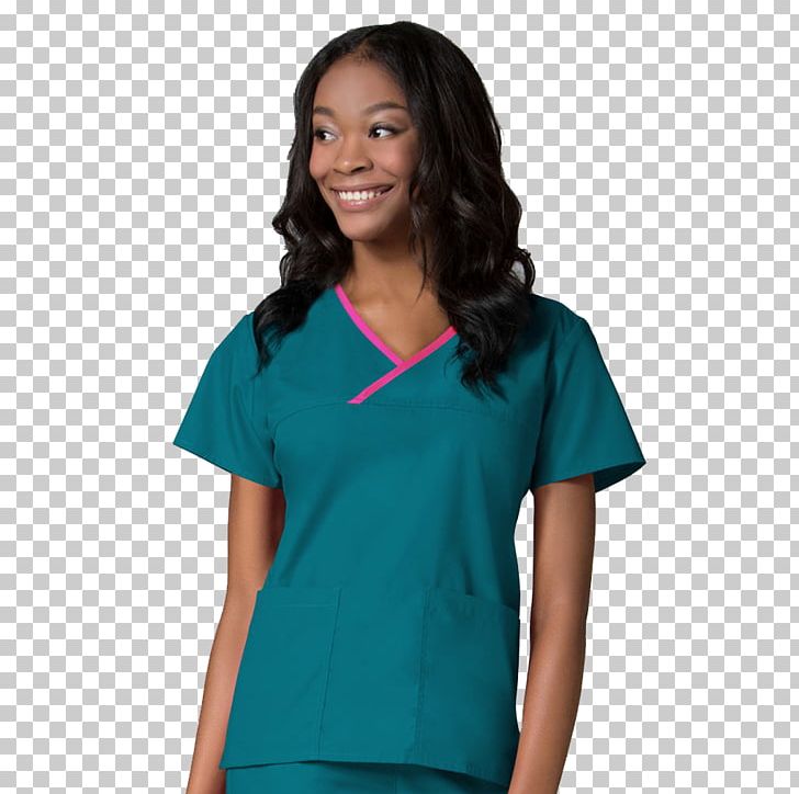 T Shirt Scrubs Nurse Uniform Clothing Png Clipart Aqua Blue - t shirt scrubs nurse uniform clothing png clipart aqua blue clothing cobalt blue day dress free