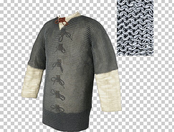 Sleeve T-shirt Middle Ages Hauberk Mail PNG, Clipart, Armour, Clothing, Coif, Components Of Medieval Armour, Cuirass Free PNG Download