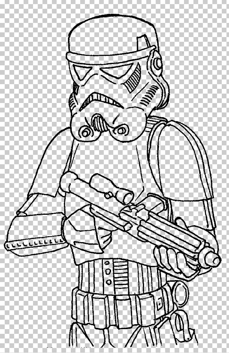 Stormtrooper Coloring Book Darth Maul Rey First Order PNG, Clipart, Adult, Angle, Arm, Art, Black And White Free PNG Download