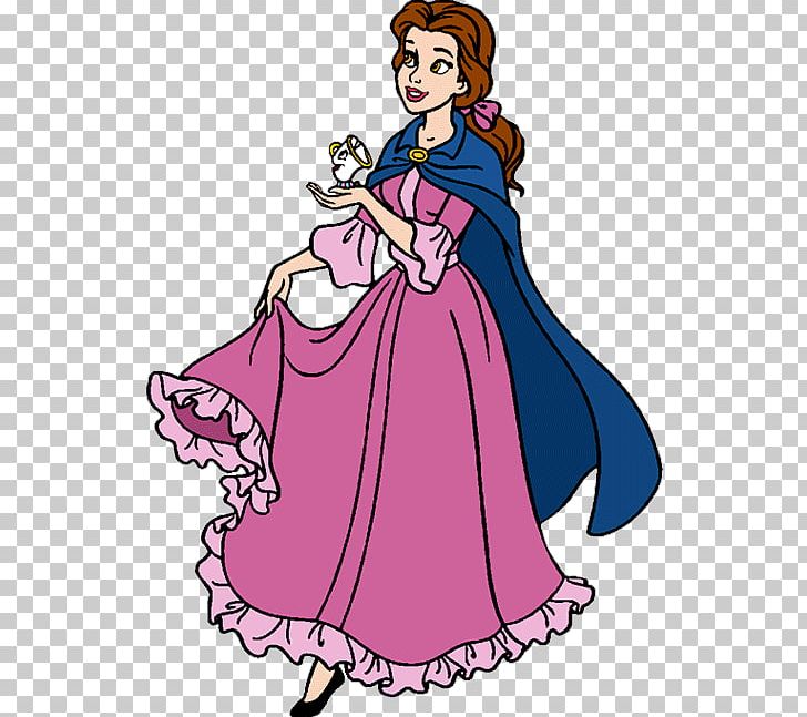 belle's pink dress