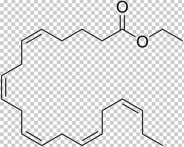 Ethyl Eicosapentaenoic Acid Omega-3 Fatty Acids Ethyl Group PNG, Clipart, Acid, Angle, Area, Black, Black And White Free PNG Download