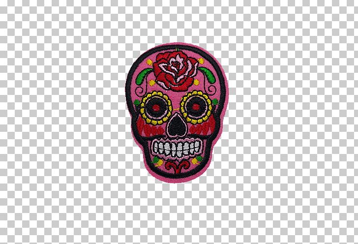 Calavera Embroidered Patch Iron-on Embroidery Day Of The Dead PNG, Clipart, Applique, Bone, Calavera, Day Of The Dead, Embroidered Patch Free PNG Download