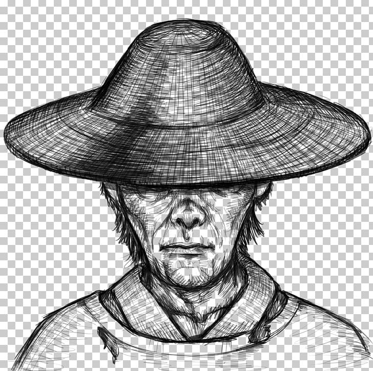 Fedora Cowboy Hat Sombrero PNG, Clipart, Artwork, Black And White, Cartoon, Clothing, Cowboy Free PNG Download