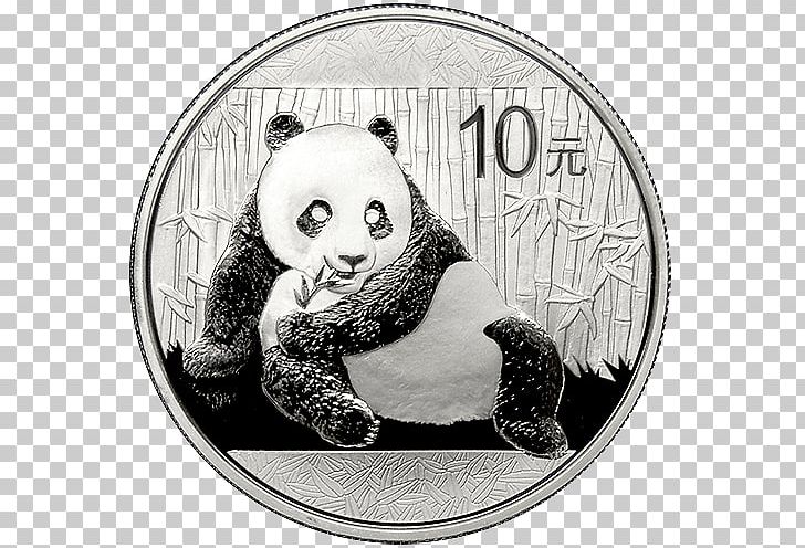 Giant Panda Chinese Silver Panda Chinese Gold Panda Silver Coin PNG, Clipart, Bear, Black And White, Bullion Coin, Canadian Gold Maple Leaf, Chinese Gold Panda Free PNG Download