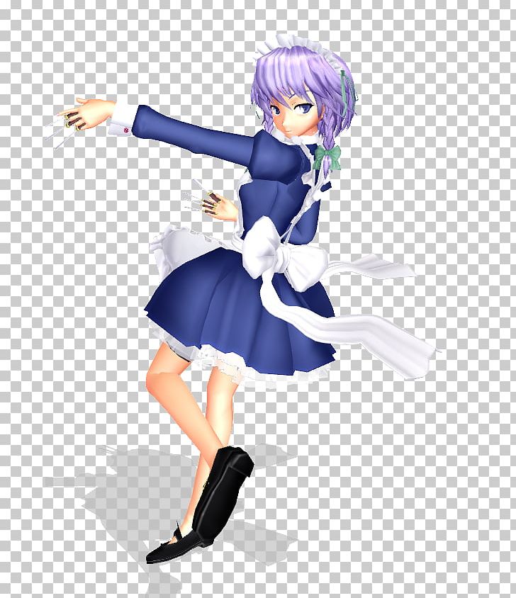 Sakuya Izayoi Maid Character Touhou Project PNG, Clipart, Action Figure, Anime, Black Hair, Character, Computer Wallpaper Free PNG Download