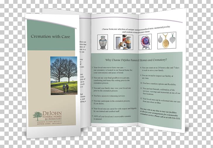 DeJohn Funeral Homes & Crematory Cremation Brochure PNG, Clipart, Brand, Brochure, Chardon, Coffin, Cremation Free PNG Download
