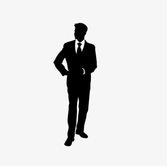 Business People Silhouette In Black And White PNG, Clipart, Black, Black And White, Black And White Silhouette, Business, Business Card Free PNG Download