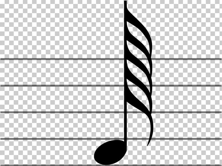 Sixty-fourth Note Thirty-second Note Quarter Note Musical Note Whole Note PNG, Clipart, Angle, Area, Black, Black And White, Circle Free PNG Download