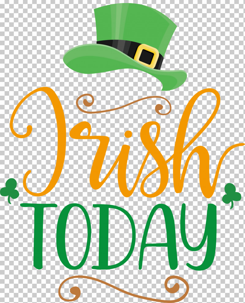 Irish Today Saint Patrick Patricks Day PNG, Clipart, Behavior, Green, Line, Logo, M Free PNG Download