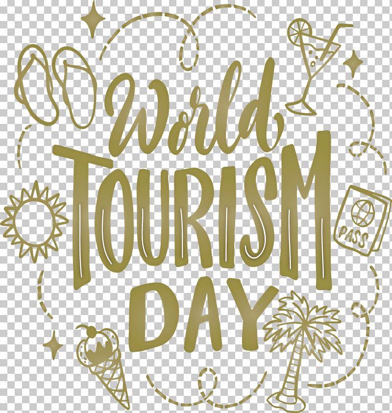 World Tourism Day Travel PNG, Clipart, Area, Calligraphy, Floral Design, Line, Logo Free PNG Download