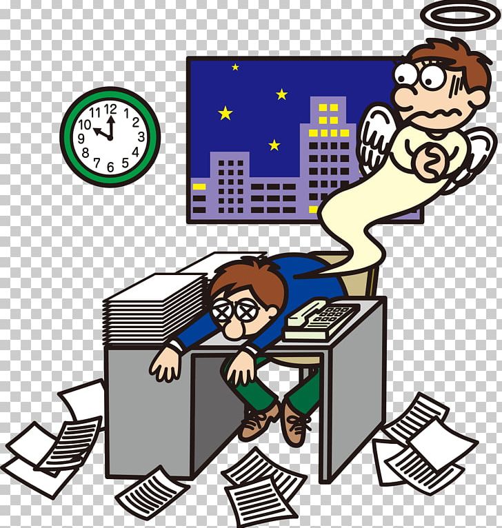 Overtime Cartoon Illustration PNG, Clipart, Area, Art, Business Man, Child, Comics Free PNG Download