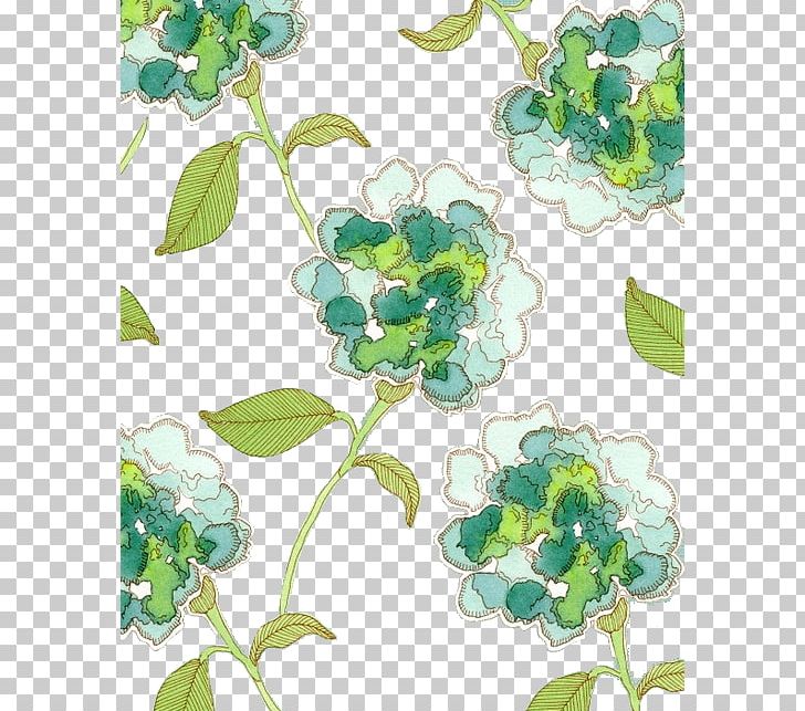 Green Flower PNG, Clipart, Branch, Decorative, Decorative Material, Download, Flora Free PNG Download
