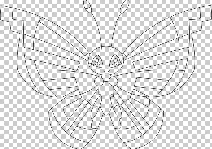 Pokémon X And Y Line Art Drawing PNG, Clipart, Angle, Artwork, Black And White, Butterfly, Character Free PNG Download