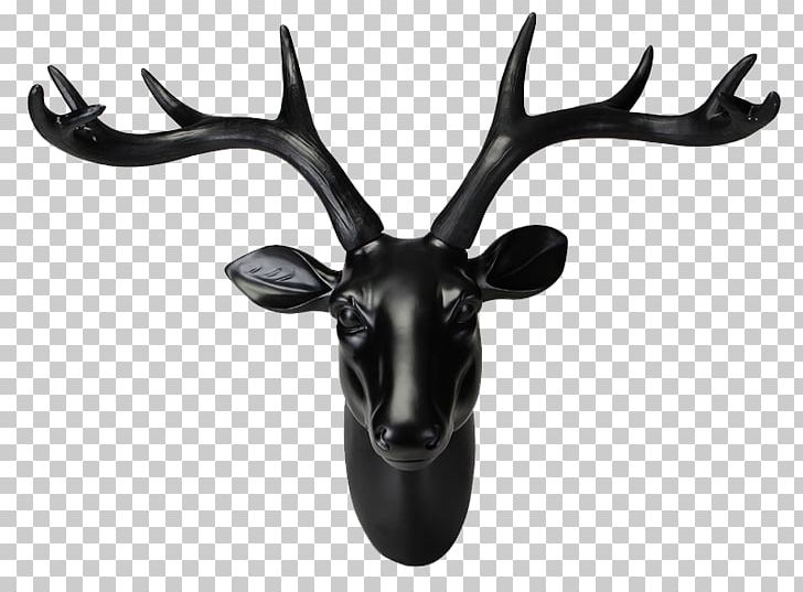 Deer Elk PNG, Clipart, American, Animals, Antler, Black, Black And White Free PNG Download