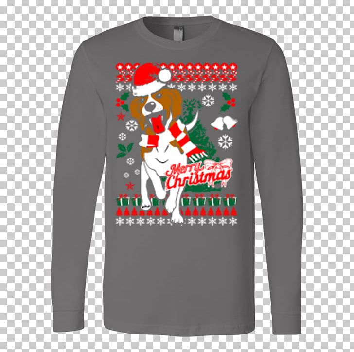 T-shirt Beagle Christmas Jumper Sweater PNG, Clipart, Active Shirt, Beagle, Bluza, Brand, Christmas Free PNG Download