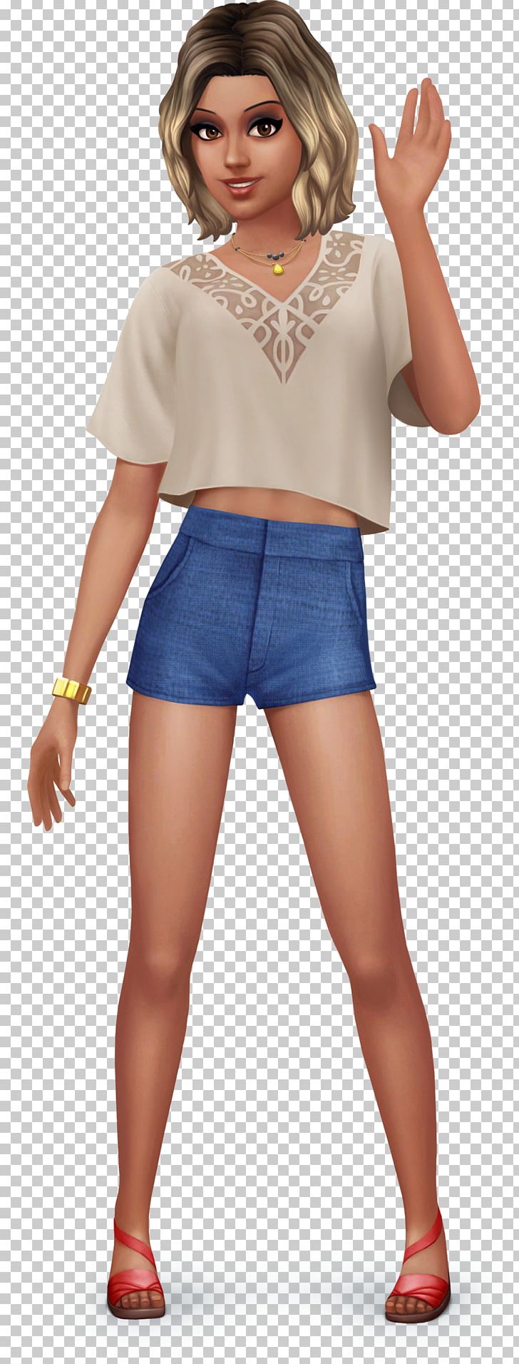 The Sims Mobile The Sims 3: Island Paradise The Sims Online The Sims 4: Get To Work PNG, Clipart, Abdomen, Brown Hair, Clothing, Costume, Electric Blue Free PNG Download