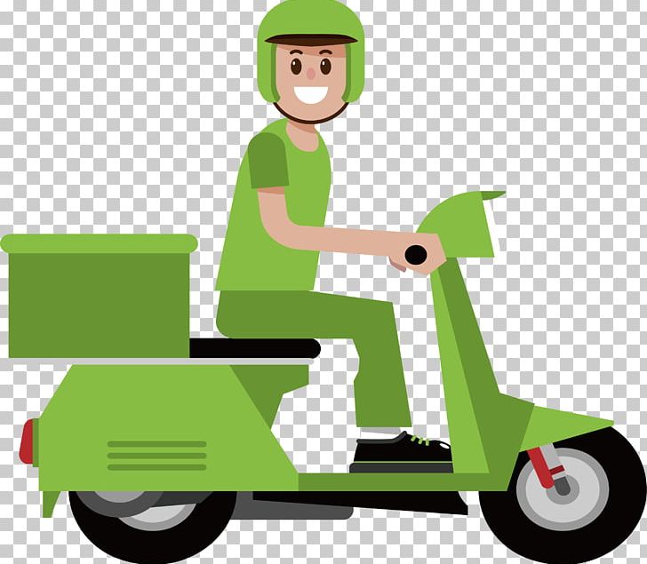 Motorcycle Courier Euclidean PNG, Clipart, Background Green, Cars, Courier, Courier Vector, Deliver The Takeout Free PNG Download