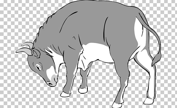 Open Free Content Cattle Graphics PNG, Clipart, Artwork, Black And White, Bull, Carnivoran, Cattle Free PNG Download