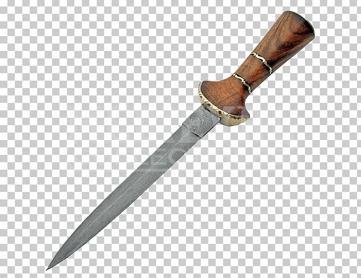 Bowie Knife Hunting & Survival Knives Damascus Dagger PNG, Clipart, Baselard, Blade, Bowie Knife, Brown, Cold Weapon Free PNG Download